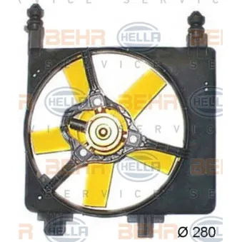 Ventilateur, refroidissement du moteur HELLA 8EW 351 044-421