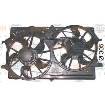 Ventilateur, refroidissement du moteur HELLA 8EW 351 044-451