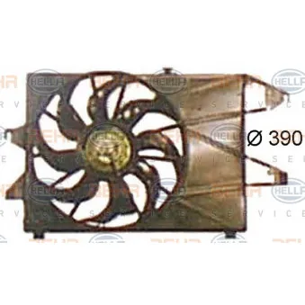 Ventilateur, refroidissement du moteur HELLA 8EW 351 044-501