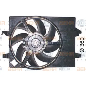 Ventilateur, refroidissement du moteur HELLA 8EW 351 044-551