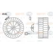 Pulseur d'air habitacle HELLA 8EW 351 104-761 - Visuel 2