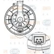 Pulseur d'air habitacle HELLA 8EW 351 150-771 - Visuel 1