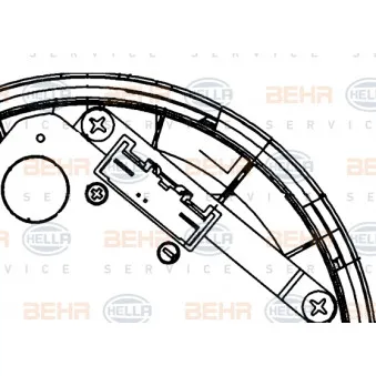 Pulseur d'air habitacle HELLA 8EW 351 151-011