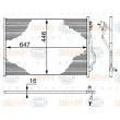 Condenseur, climatisation HELLA 8FC 351 000-391 - Visuel 2