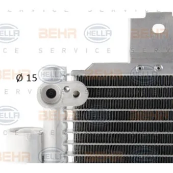 Condenseur, climatisation HELLA 8FC 351 003-661