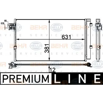 Condenseur, climatisation HELLA 8FC 351 004-541