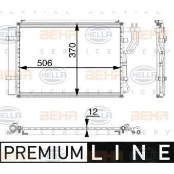 Condenseur, climatisation HELLA 8FC 351 005-421