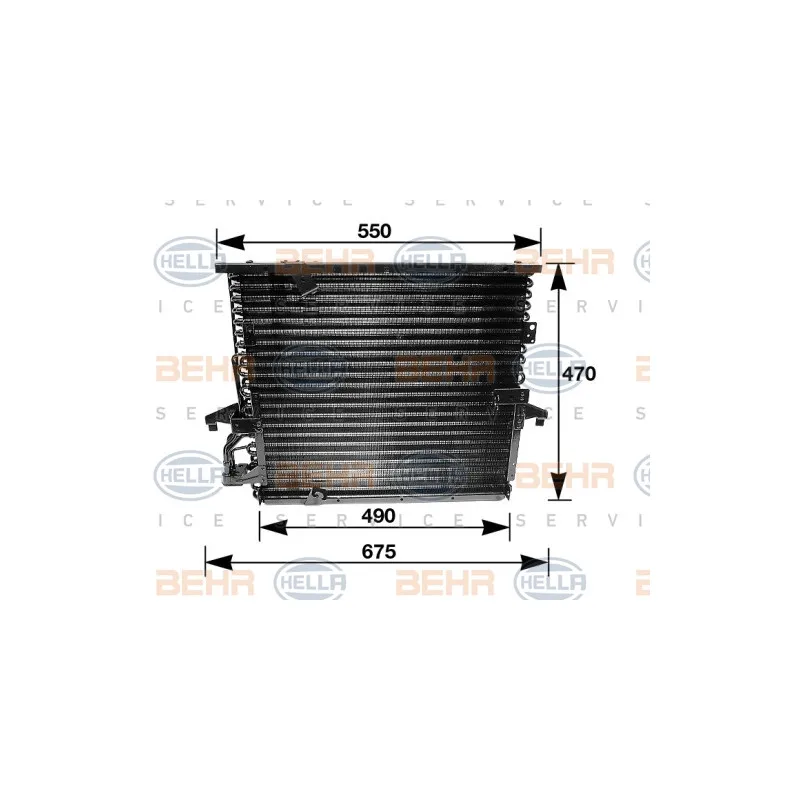 Condenseur, climatisation HELLA 8FC 351 035-031
