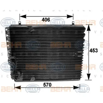 Condenseur, climatisation HELLA 8FC 351 035-041