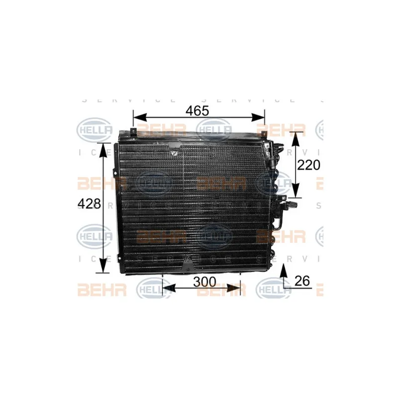 Condenseur, climatisation HELLA 8FC 351 035-181
