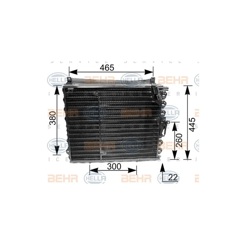 Condenseur, climatisation HELLA 8FC 351 035-191
