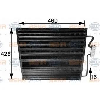 Condenseur, climatisation HELLA 8FC 351 035-521