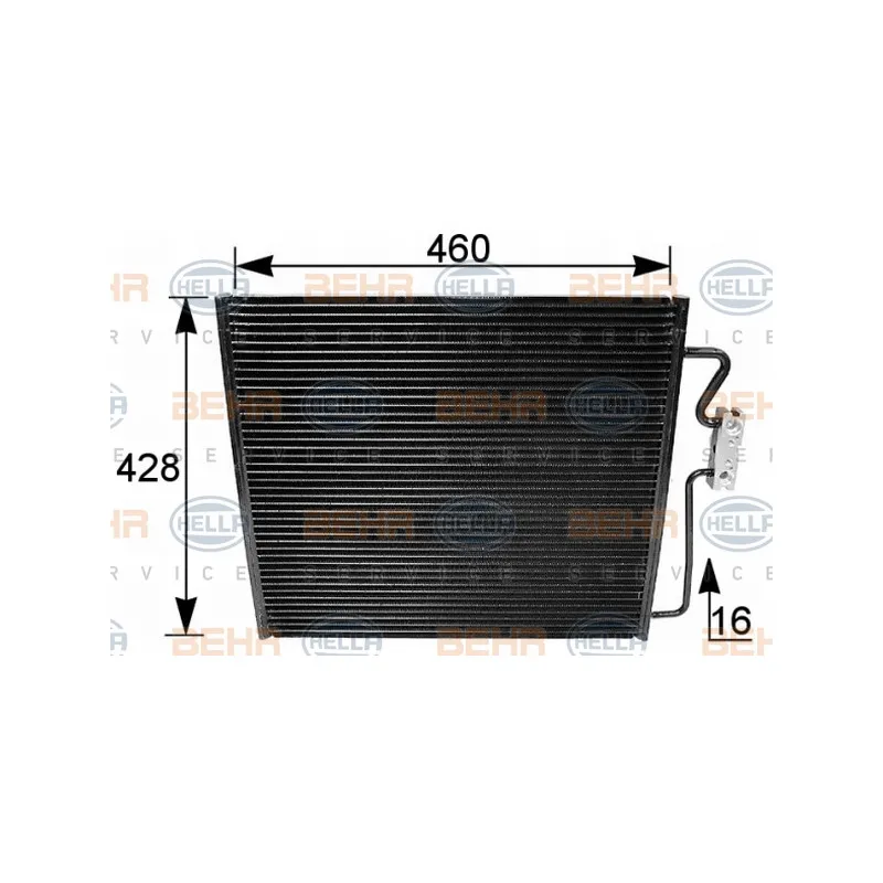 Condenseur, climatisation HELLA 8FC 351 035-521
