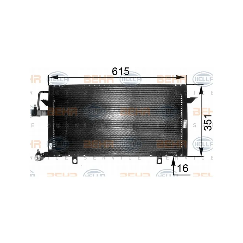 Condenseur, climatisation HELLA 8FC 351 035-551
