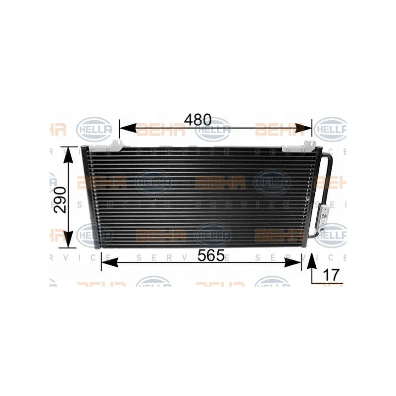 Condenseur, climatisation HELLA 8FC 351 035-641