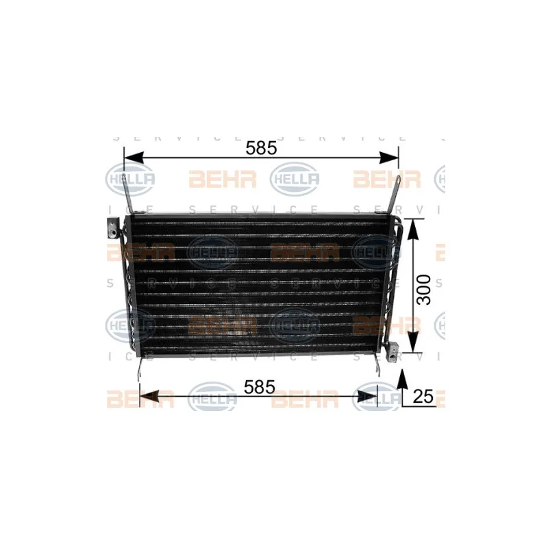 Condenseur, climatisation HELLA 8FC 351 035-671
