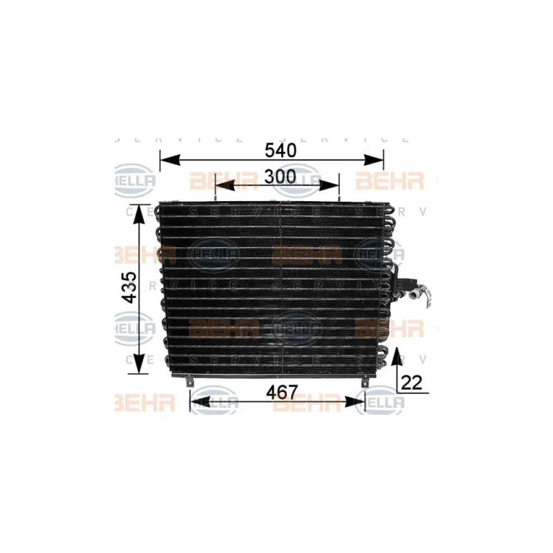 Condenseur, climatisation HELLA 8FC 351 035-771