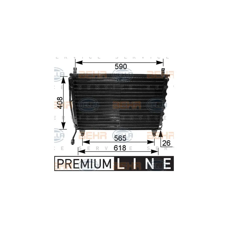 Condenseur, climatisation HELLA 8FC 351 035-781