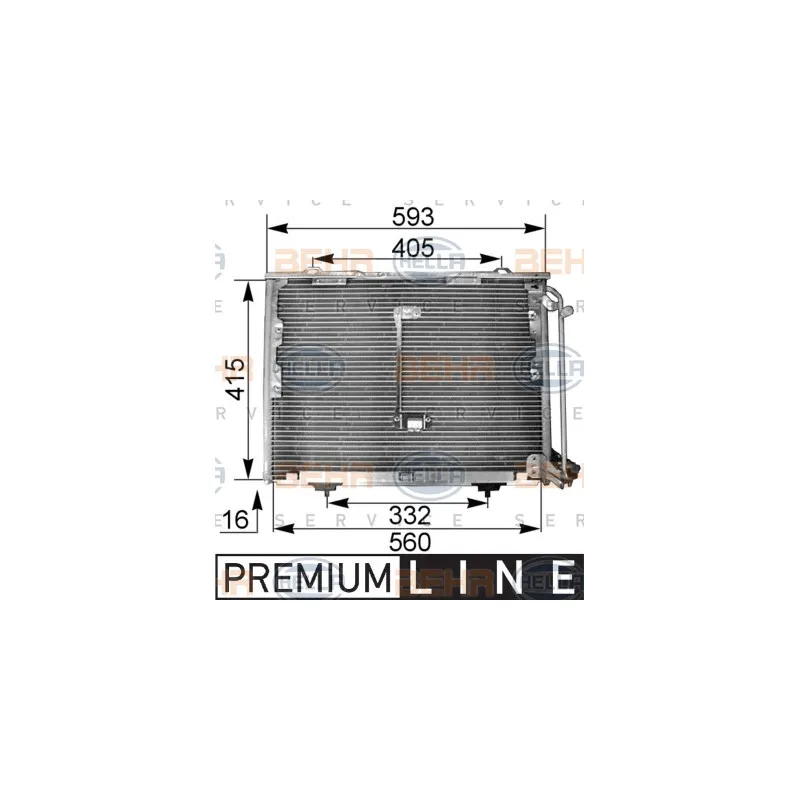 Condenseur, climatisation HELLA 8FC 351 036-011