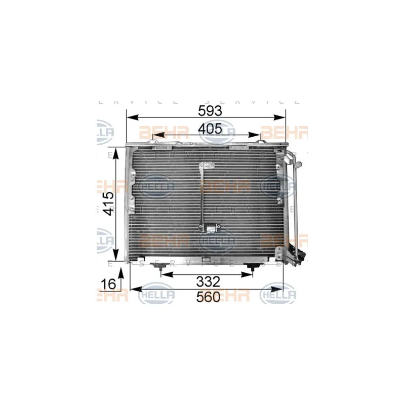 Condenseur, climatisation HELLA 8FC 351 036-014