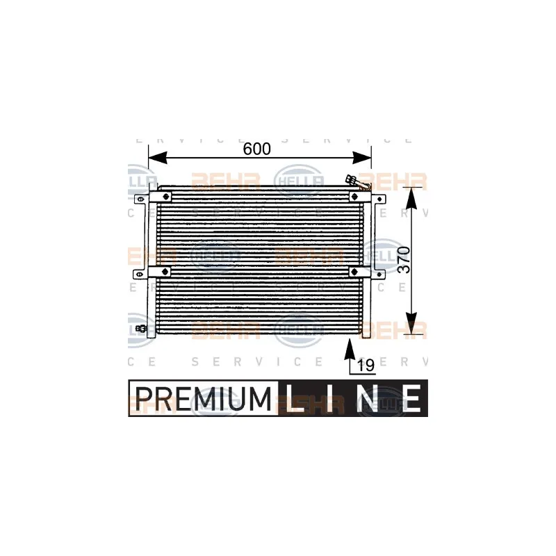 Condenseur, climatisation HELLA 8FC 351 036-061
