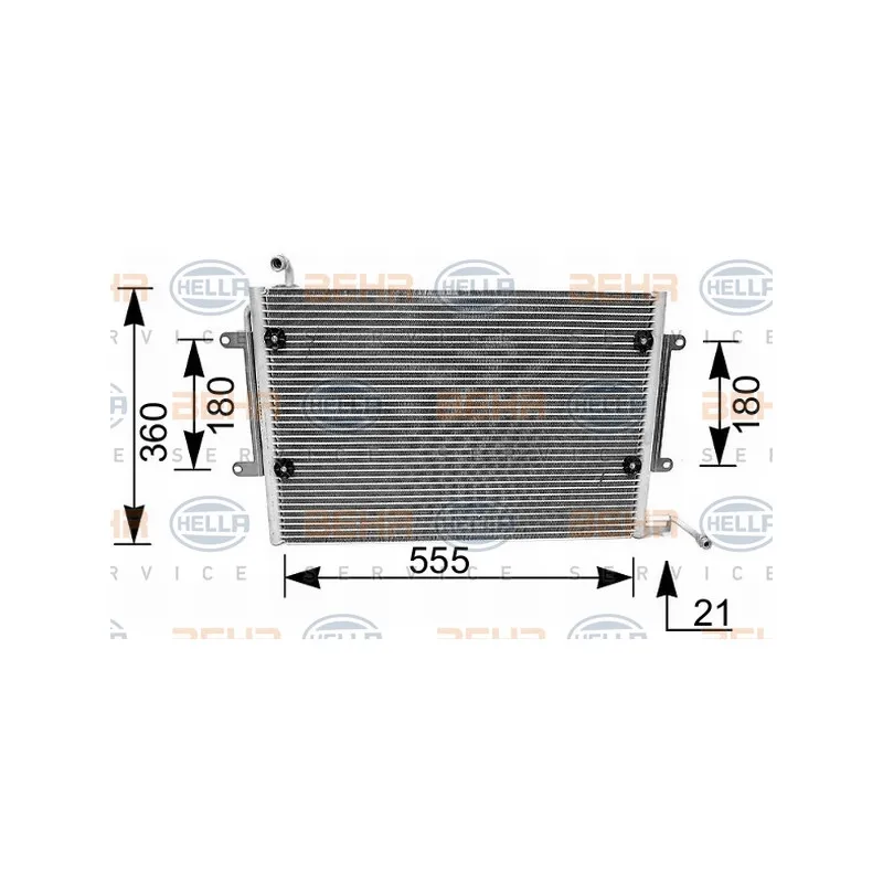 Condenseur, climatisation HELLA 8FC 351 036-081