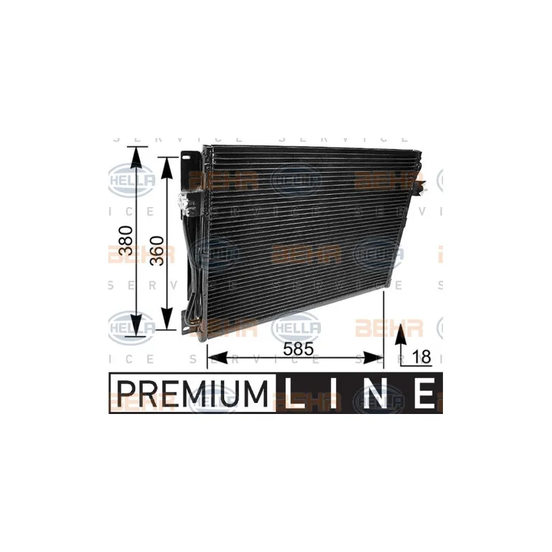 Condenseur, climatisation HELLA 8FC 351 036-091