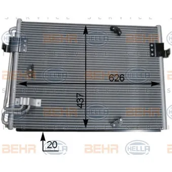 Condenseur, climatisation HELLA 8FC 351 036-151