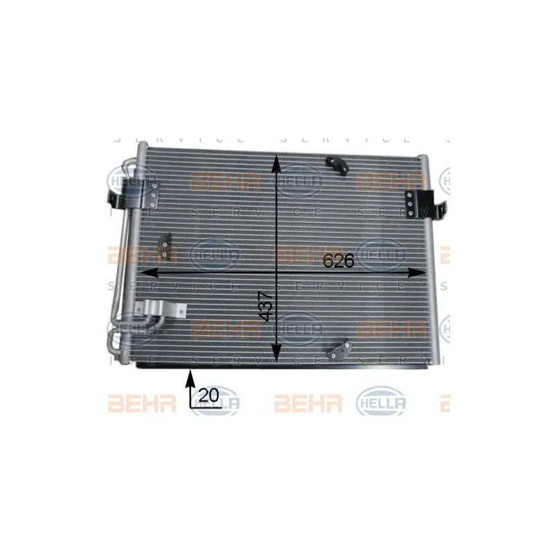 Condenseur, climatisation HELLA 8FC 351 036-151