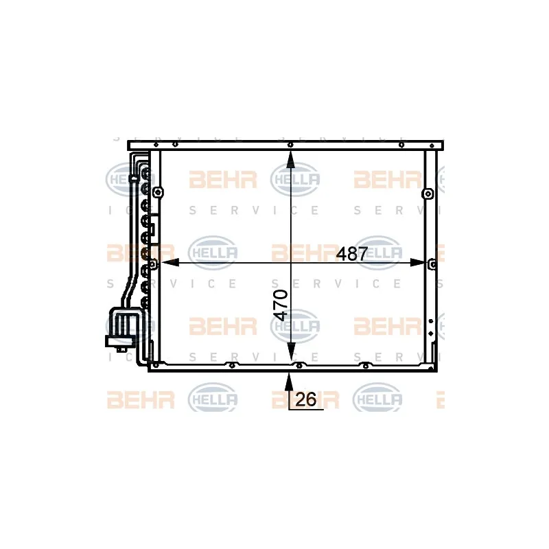 Condenseur, climatisation HELLA 8FC 351 036-341
