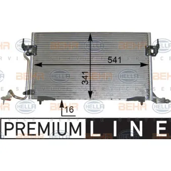 Condenseur, climatisation HELLA 8FC 351 036-401