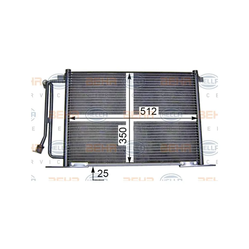 Condenseur, climatisation HELLA 8FC 351 036-411