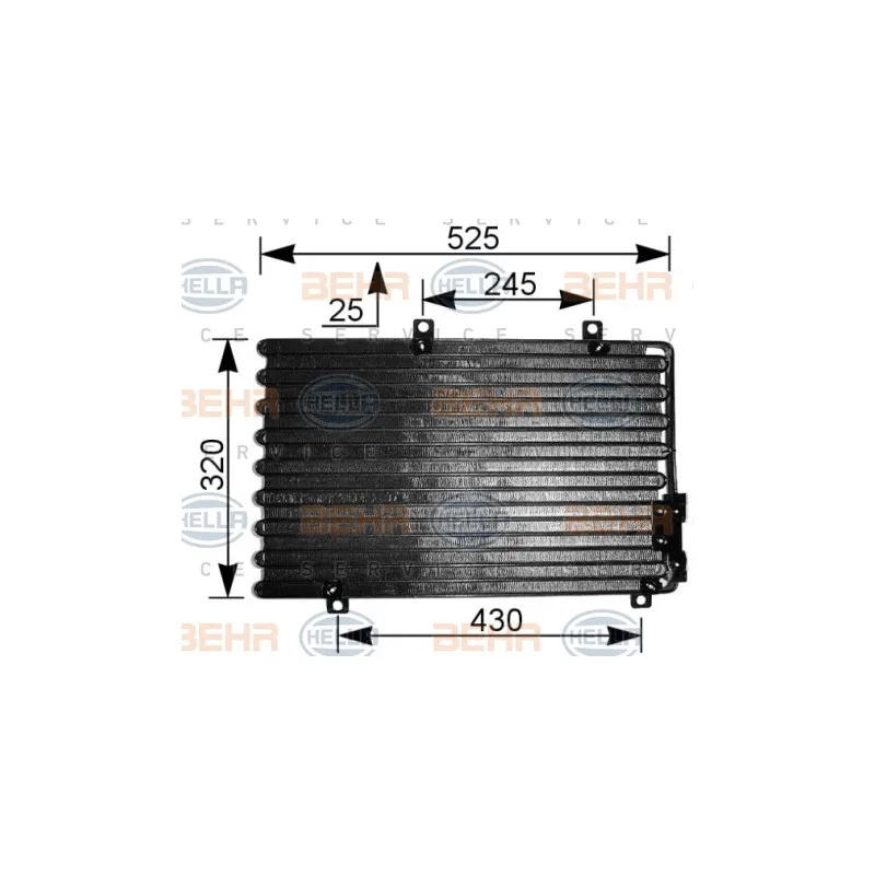 Condenseur, climatisation HELLA 8FC 351 036-741