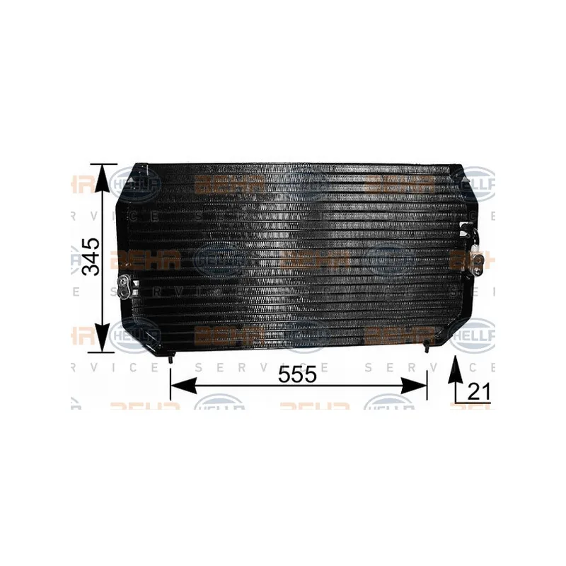 Condenseur, climatisation HELLA 8FC 351 037-081