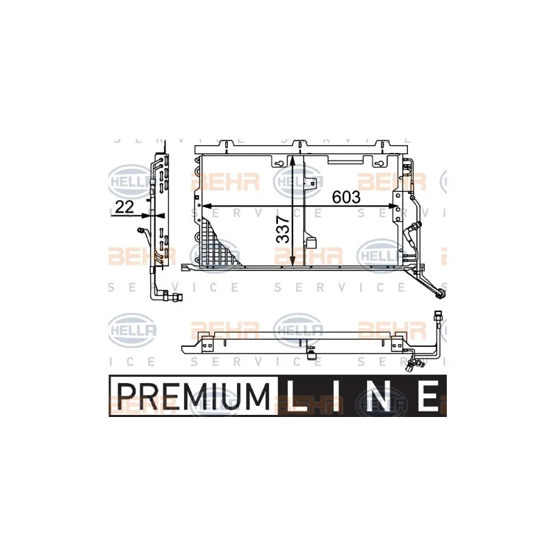 Condenseur, climatisation HELLA 8FC 351 037-311