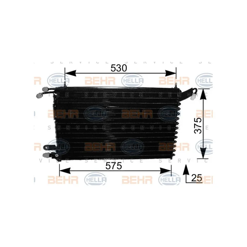 Condenseur, climatisation HELLA 8FC 351 037-411