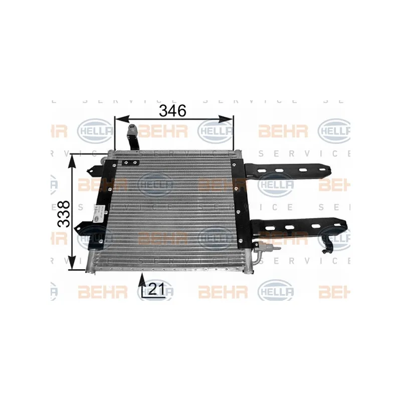 Condenseur, climatisation HELLA 8FC 351 037-421