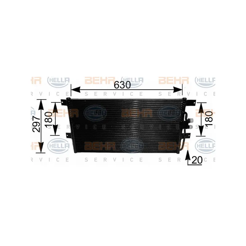 Condenseur, climatisation HELLA 8FC 351 037-431
