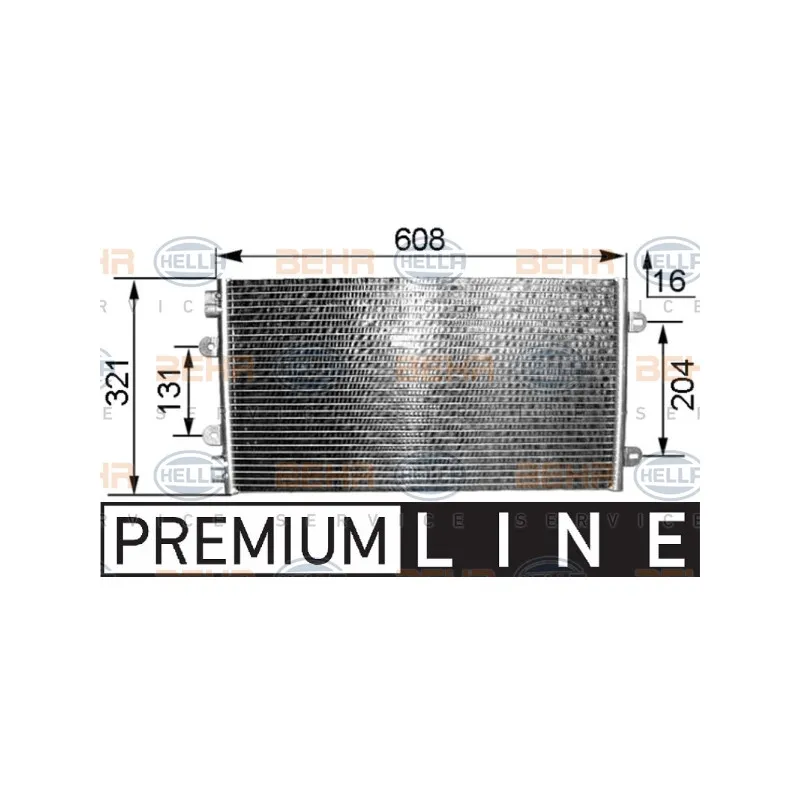 Condenseur, climatisation HELLA 8FC 351 038-301