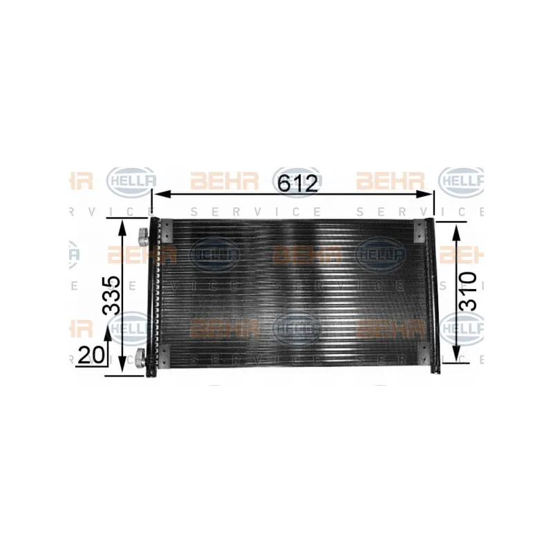 Condenseur, climatisation HELLA 8FC 351 038-311