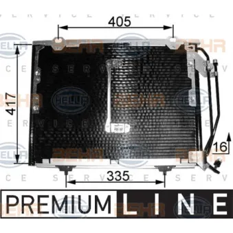 Condenseur, climatisation HELLA 8FC 351 038-461