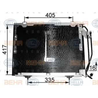 Condenseur, climatisation HELLA 8FC 351 038-464
