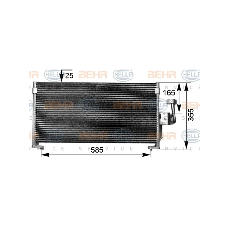 Condenseur, climatisation HELLA 8FC 351 038-471