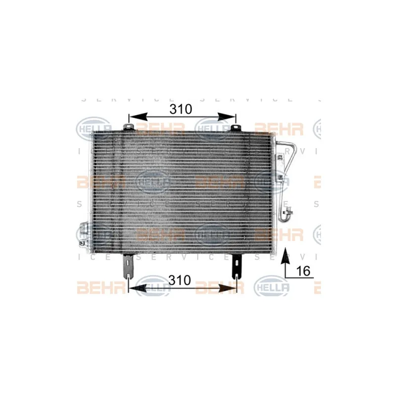 Condenseur, climatisation HELLA 8FC 351 038-591