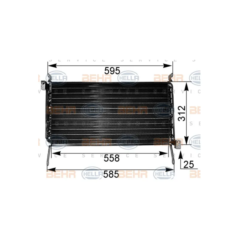 Condenseur, climatisation HELLA 8FC 351 038-631