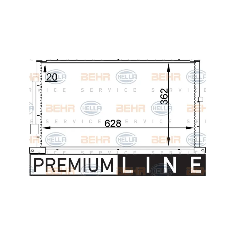 Condenseur, climatisation HELLA 8FC 351 038-711