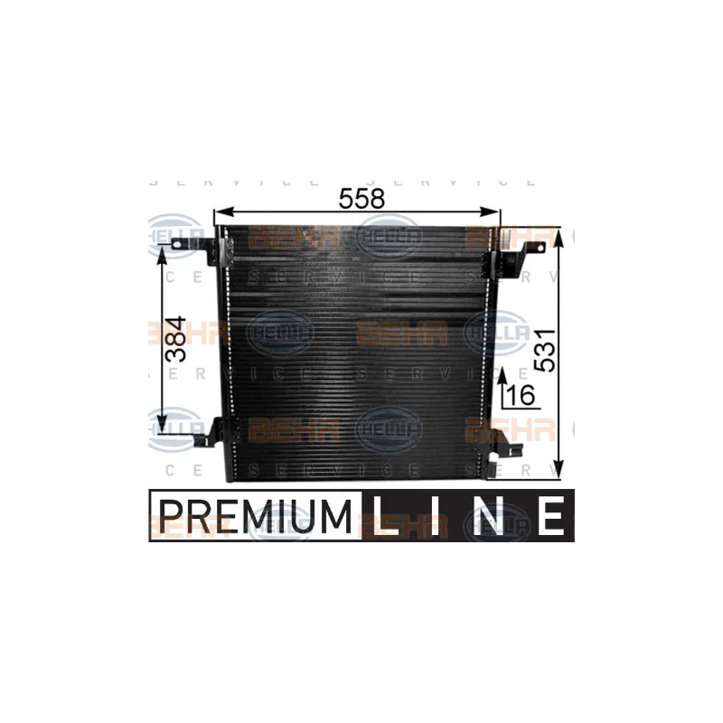 Condenseur, climatisation HELLA 8FC 351 038-721