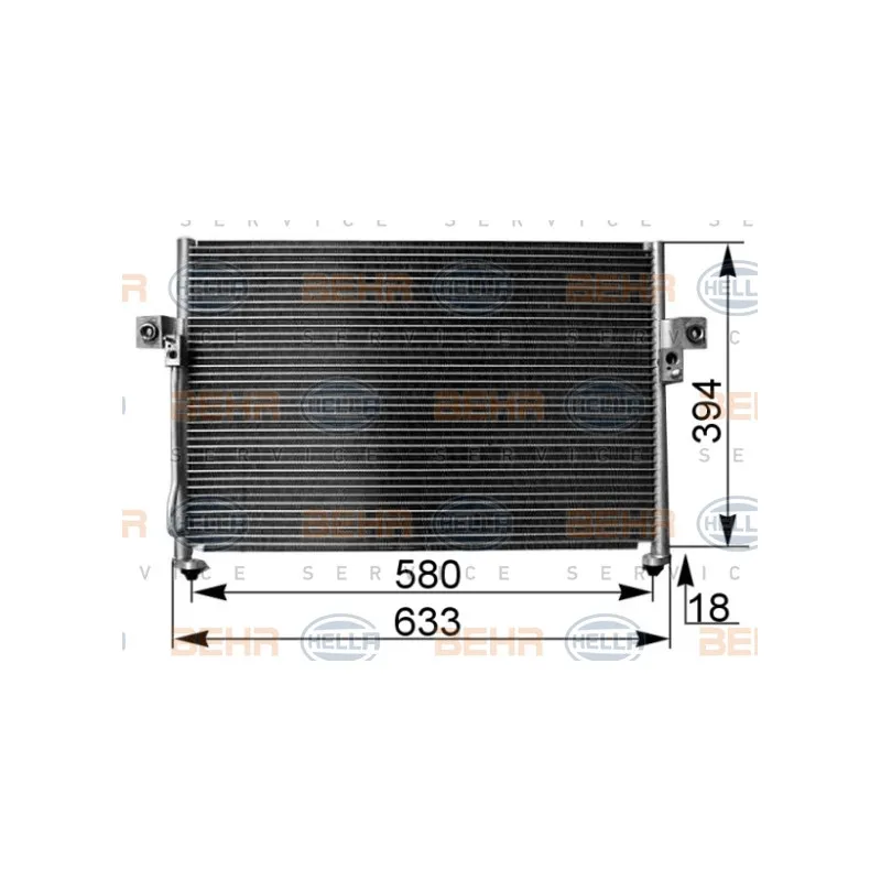 Condenseur, climatisation HELLA 8FC 351 038-761