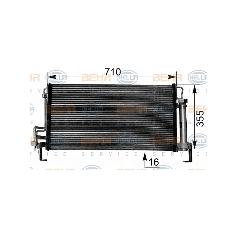 Condenseur, climatisation HELLA 8FC 351 038-791