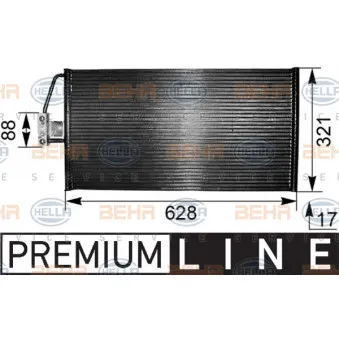 Condenseur, climatisation HELLA 8FC 351 038-801